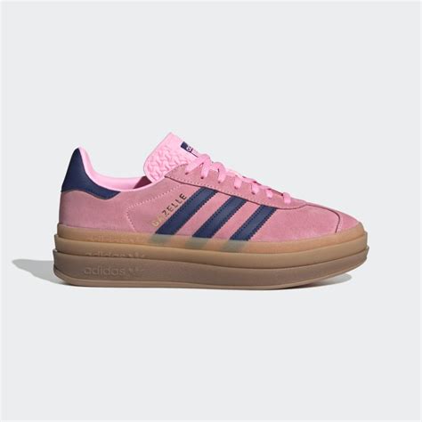 adidas roze met blauw|Gazelle schoenen .